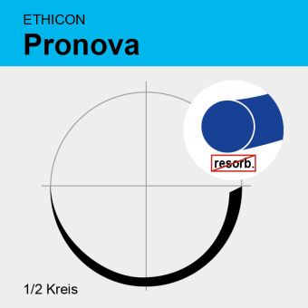 Pronova blau monof. USP 6/0 75cm, 2xRB2 