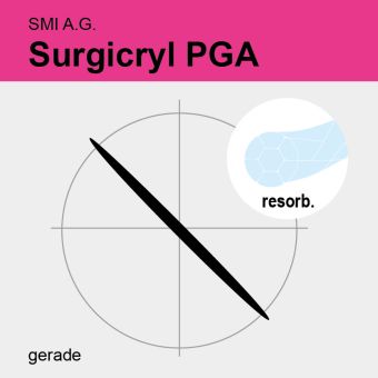 Surgicryl PGA ungef. gefl. USP 3/0 75cm, GS60 
