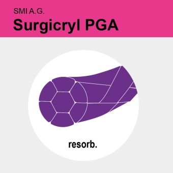 Surgicryl PGA viol. gefl. USP 1 12x45cm 