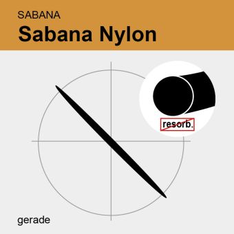 SABANA Nylon schwarz monof. USP 4/0 45cm, GR19 