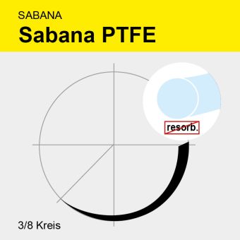 SABANA PTFE ungef. monof. USP 4/0 45cm, DS19 