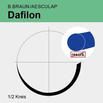 Dafilon blau monof. USP 4/0 75cm, HR22 
