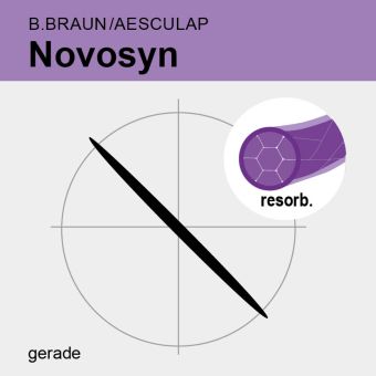 Novosyn viol. gefl. USP 1 70cm, GS75 