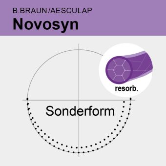 Novosyn viol. gefl. USP 1 70cm, JRC30s 