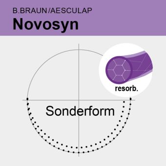 Novosyn viol. gefl. Schlinge USP 3/0 40cm, SKR26 