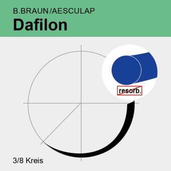 Dafilon blau monof. USP 5/0 45cm, DS9 