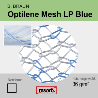 Optilene Mesh LP Blue 20 x 20 cm 