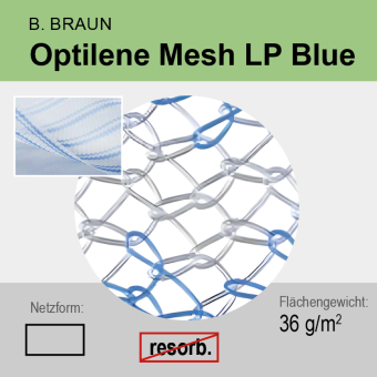 Optilene Mesh LP Blue 7,5 x 15 cm 