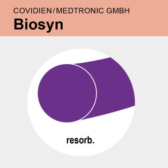 Biosyn viol. monof. USP 4/0 6x45cm 