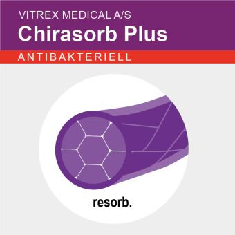 Chirasorb Plus viol. braid. USP 1 3x45cm 