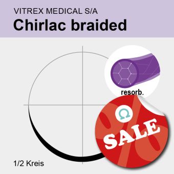 Chirlac viol. braid. USP 1 75cm, HRX30 