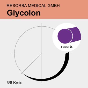 Glycolon viol. monof. USP 5/0 45cm, DSM13 