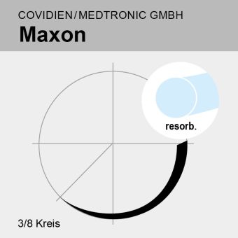 Maxon ungef. monof. USP 5/0 45cm, C-13 