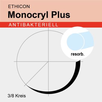 Monocryl Plus ungef. monof. USP 5/0 45cm, FS3 