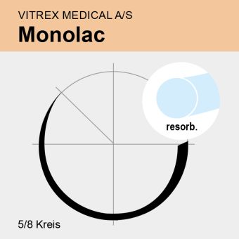 Monolac undyed monof. USP 2/0 75cm, FR27 