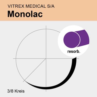 Monolac viol. monof. USP 3/0 90cm, DS25 