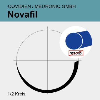 Novafil blau monof. USP 3/0 75cm, V-26 