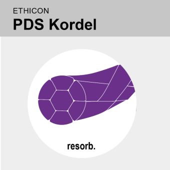 PDS KORDEL VIOL GEFL 1,2 MM, 0,80m 