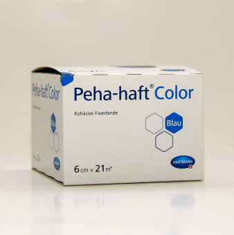 Peha-Haft Color Fixierbinde latexfrei 6 cmx21 m blau 