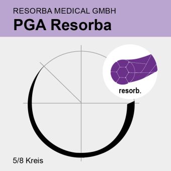 PGA Resorba viol. gefl. USP 0 70cm, FR27 