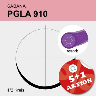 SABANA PGLA 910 viol. gefl. USP 4/0 75 cm, HS19 