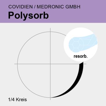 Polysorb ungef. gefl. USP 6/0 45cm, 2xSS-24 