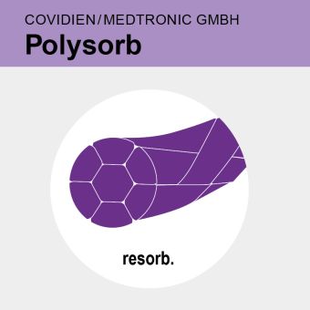 Polysorb viol. gefl. USP 2/0 3x75cm 