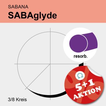 SABAglyde viol. monof. USP 5/0 45cm, DS16 