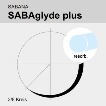 SABAglyde plus ungef. monof. USP 4/0 45cm, DS13 Truprime 