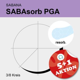 SABAsorb ungef. gefl. USP 3/0 75cm, DS26 