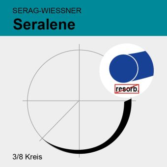 Seralene blau monof. USP 6/0 75cm, DR9 