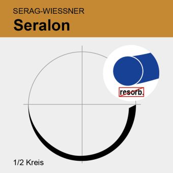 Seralon blau monof. USP 3/0 50cm, HRT17 