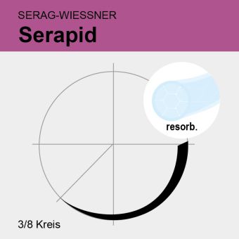 Serapid ungef. gefl. USP 2/0 70cm, DS30 