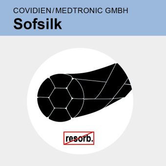 Sofsilk schwarz gefl. USP 4/0 12x45cm 