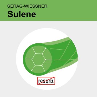 Sulene grün gefl. USP 0 2x75cm 