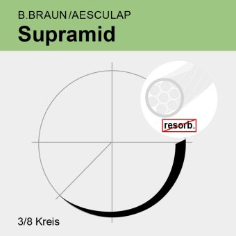 Supramid weiß pseudomonof. USP 0 75cm, DS35 