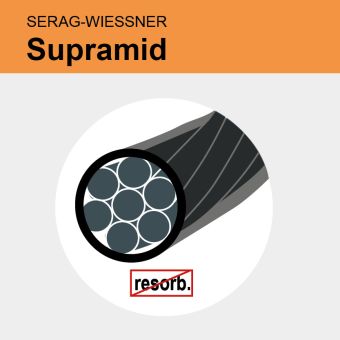 Supramid schwarz pseudomonof. USP 0 100m 