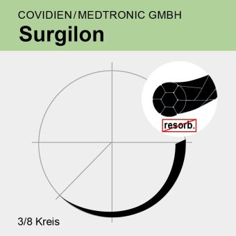Surgilon schwarz gefl. USP 5/0 BLK 45cm, P-13 