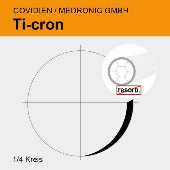 Ti-cron weiss gefl. USP 5/0 45cm, 2xSS-24 