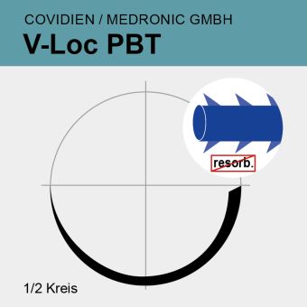 V-Loc PBT blau USP 0 45cm, GS-21 