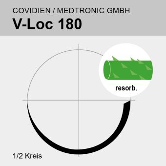 V-Loc 180 grün USP 2/0 30cm, V-20 