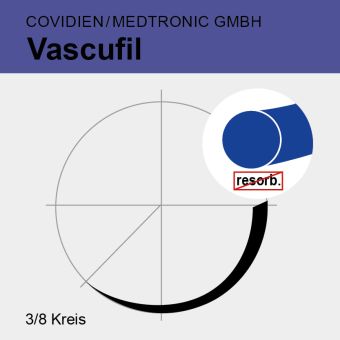 Vascufil blau monof. USP 7/0 4x60cm, 2xMV-175-8 