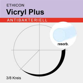 Vicryl Plus ungef. gefl. USP 4/0 45cm, PS2 Multipass 