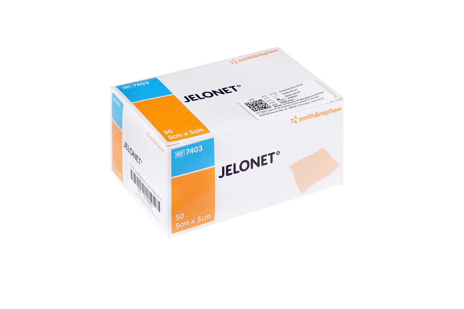 omega medical Onlineshop | Jelonet Paraffingaze 5x5 cm steril Peelpack